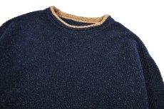 画像2: Used St John's Bay Fleece Crew Neck Navy made in USA (2)