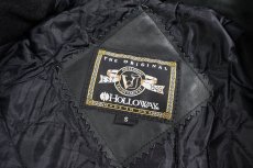 画像4: Used Holloway Melton/Leather Varsity Jacket "Verizon" made in USA (4)