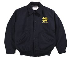 画像1: Deadstock DeLong Melton Varsity Jacket "Notre Dame" made in USA (1)