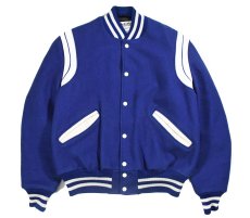 画像1: Used DeLong Melton Varsity Jacket made in USA (1)