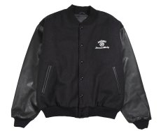 画像1: Used Golden Bear Melton/Leather Varsity Jacket "Jack Daniel's" made in USA (1)