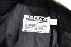 画像4: Used DeLong Melton/Leather Varsity Jacket "Amtech" made in USA (4)