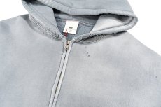 画像2: MOOJI MOOJI US Oversize Zip Up Hoodie Aged Grey (2)