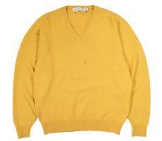 画像1: Used Cashmere V-Neck Knit  Sweater made in UK (1)