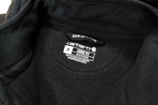 画像5: Used Carhartt Quarter Zip Sweat Hoodie Fade Black (5)