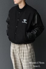 画像7: Used Golden Bear Melton/Leather Varsity Jacket "Jack Daniel's" made in USA (7)