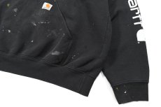 画像3: Used Carhartt Pullover Sweat Hoodie Black (3)