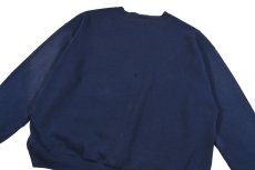 画像5: Used Russell Athletic Blank Sweat Shirt Fade Navy (5)