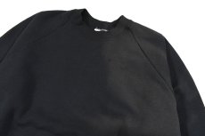 画像2: Used Fruit of the Loom Raglan Sleeve Blank Sweat Shirt Fade Black (2)