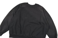 画像5: Used Raglan Sleeve Blank Sweat Shirt Fade Black (5)