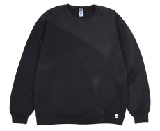 画像1: Used Russell Athletic Blank Sweat Shirt Fade Black (1)