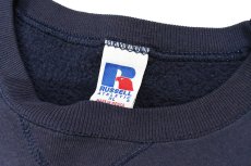 画像4: Used Russell Athletic Blank Sweat Shirt Fade Navy (4)