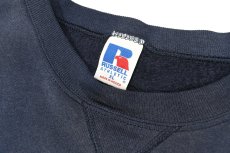 画像4: Used Russell Athletic Blank Sweat Shirt Fade Navy (4)