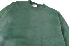 画像2: Used Hanes Blank Sweat Shirt Fade Green (2)