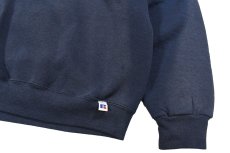 画像3: Used Russell Athletic Blank Sweat Shirt Fade Navy (3)