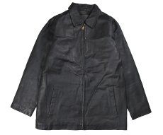 画像1: Used Knightsbridge Leather Jacket Black (1)