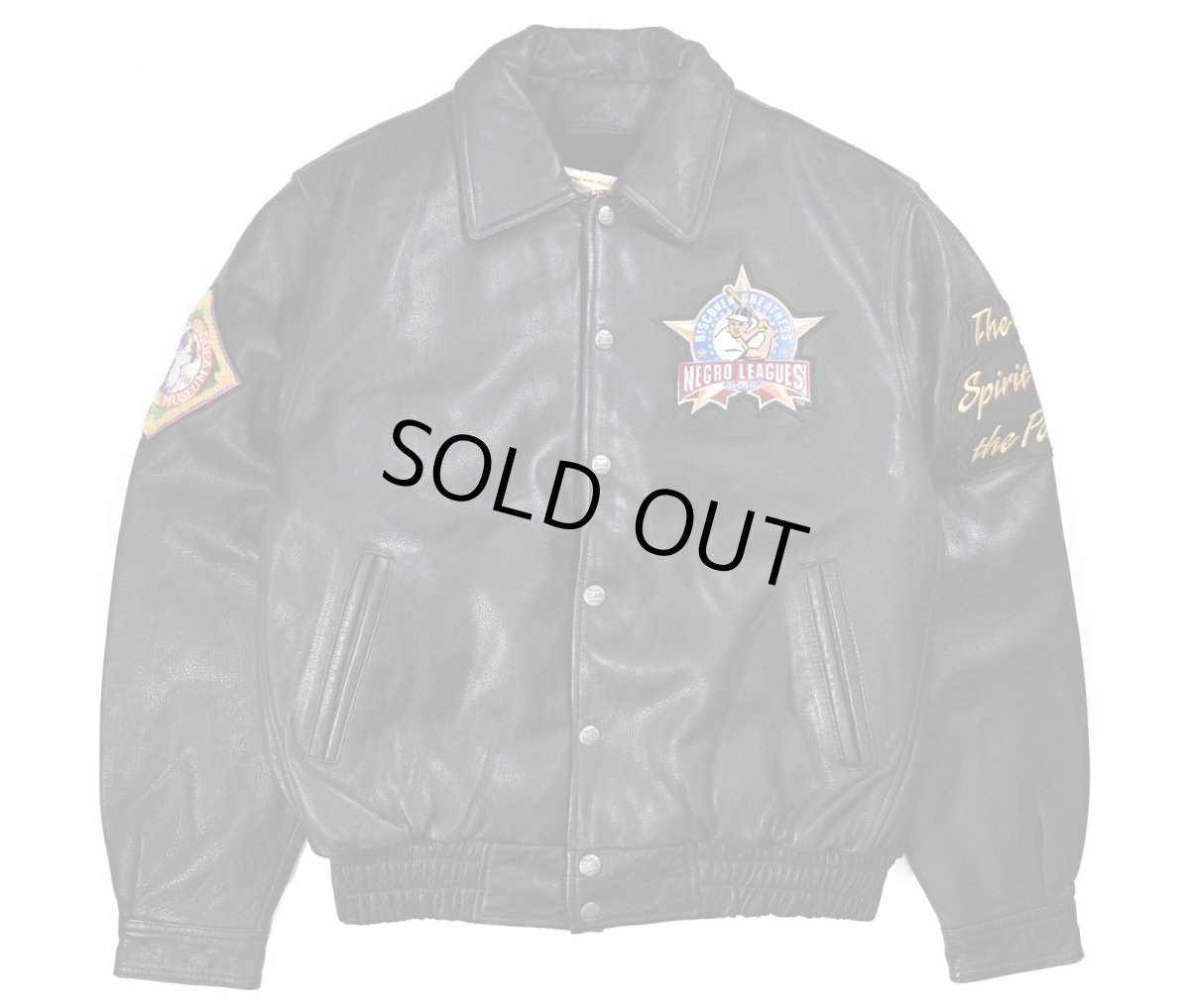 画像1: Used Negro Leagues Baseball Museum Leather Jacket (1)