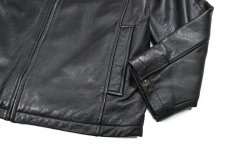 画像3: Used Perry Ellis Portfolio Leather Jacket Black (3)