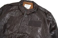 画像2: Used Saddlery Type A-2 Leather Jacket Brown made in USA (2)