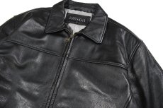 画像2: Used Perry Ellis Portfolio Leather Jacket Black (2)