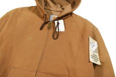 画像2: Deadstock Carhartt Duck Thermal Lined Active Jacket Brown "Donnelly Bros" made in USA (2)