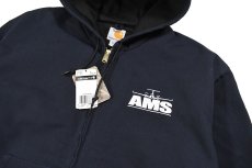 画像2: Deadstock Carhartt Duck Thermal Lined Active Jacket Navy "AMS" made in USA (2)