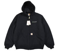 画像1: Deadstock Carhartt Duck Active Jacket Black "Century Link" made in USA (1)