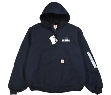 画像1: Deadstock Carhartt Duck Thermal Lined Active Jacket Navy "AMS" made in USA (1)