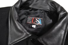 画像4: Deadstock Melton/Leather Varsity Jacket "Hot Rod Magazine" made in USA (4)