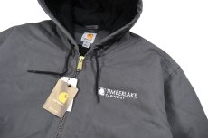 画像2: Deadstock Carhartt Duck Active Jacket Gravel "Timberlake Cabinetry" (2)