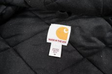 画像4: Deadstock Carhartt Duck Active Jacket Black "Century Link" made in USA (4)