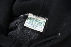 画像4: Used Russell Athletic × L.L.Bean Button Sweat Hoodie Black Over Dye made in USA (4)