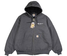 画像1: Deadstock Carhartt Duck Active Jacket Gravel "Timberlake Cabinetry" (1)