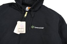 画像2: Deadstock Carhartt Duck Active Jacket Black "Century Link" made in USA (2)