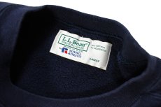 画像4: Used Russell Athletic × L.L.Bean Crew Neck Sweat Shirt Navy made in USA (4)