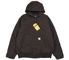 画像1: Carhartt Washed Duck Insulated Active Jacket Dark Brown (1)