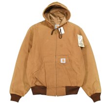 画像1: Deadstock Carhartt Duck Thermal Lined Active Jacket Brown "Donnelly Bros" made in USA (1)