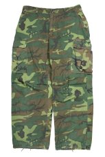 画像1: Used Us Army Cotton Poplin Rip Stop Jungle Fatigue Pants ERDL Leaf Camo (1)