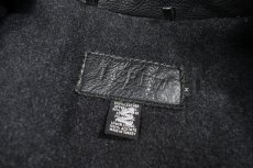 画像4: Used J.Crew Leather Coat Black (4)