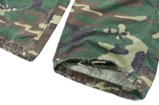 画像3: Used Us Army Cotton Poplin Rip Stop Jungle Fatigue Pants ERDL Leaf Camo (3)