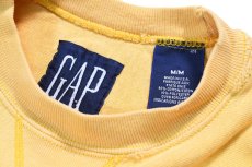 画像4: Used Gap Blank Sweat Shirt Yellow made in USA (4)