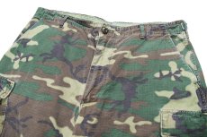 画像2: Used Us Army Cotton Poplin Rip Stop Jungle Fatigue Pants ERDL Leaf Camo (2)