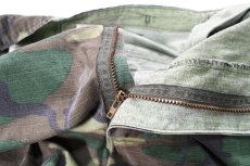 画像6: Used Us Army Cotton Poplin Rip Stop Jungle Fatigue Pants ERDL Leaf Camo (6)