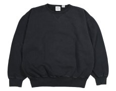 画像1: Used Gap Blank Sweat Shirt Black (1)