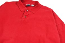 画像2: Used WEK Clothing Sweat Polo Red made in USA (2)