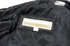 画像4: Used Perry Ellis Leather Coat Black (4)