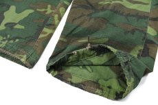 画像3: Used Us Army Cotton Poplin Rip Stop Jungle Fatigue Pants ERDL Leaf Camo (3)