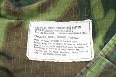 画像7: Used Us Army Cotton Poplin Rip Stop Jungle Fatigue Pants ERDL Leaf Camo (7)