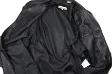 画像5: Used Perry Ellis Leather Coat Black (5)