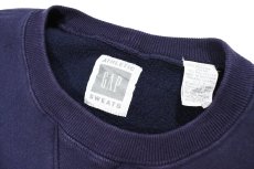 画像4: Used Gap Blank Sweat Shirt Navy (4)